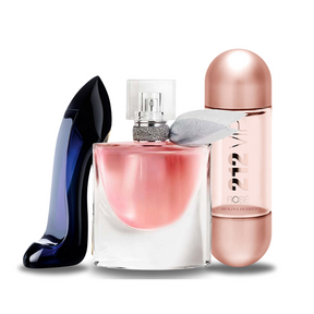 Combo de 3 Perfumes Carolina Herrera GOOD GIRL, Lancôme LA VIE EST BELLE e Carolina Herrera 212 VIP ROSÉ 100ml